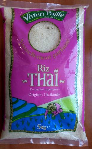 Riz Thaï long parfumé - sac 5kg